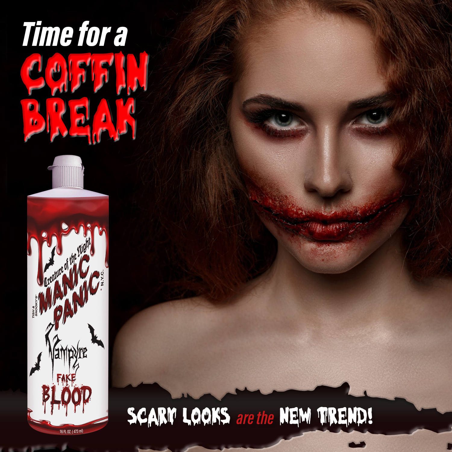 Manic Panic Creature of the Night: Vampire Fake Blood Vibrant Halloween Makeup - Image 2
