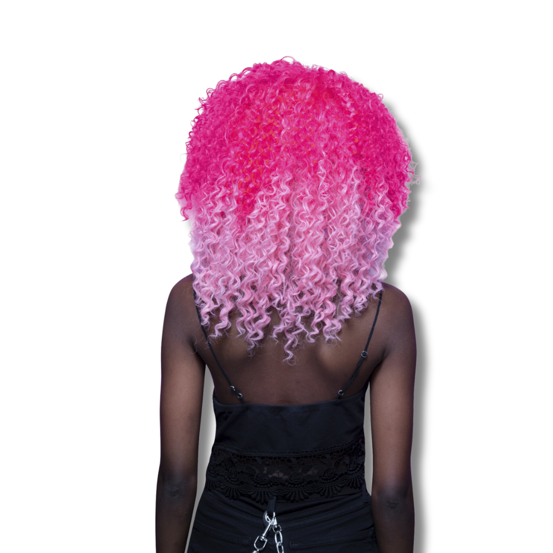 Ombre Curl Girl™ Wig - Pink Passion™ - Image 3