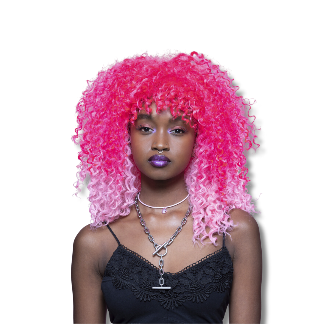 Ombre Curl Girl™ Wig - Pink Passion™ - Image 2