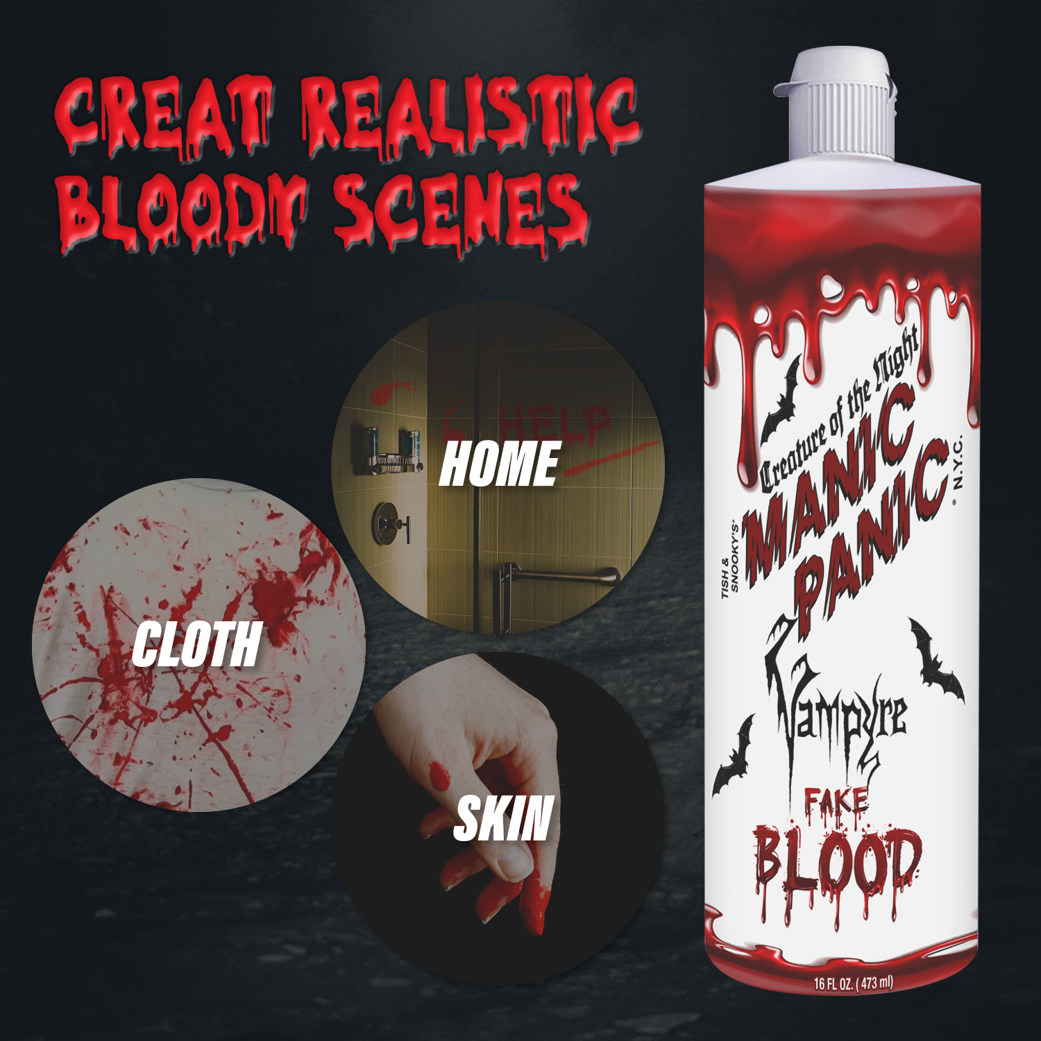Manic Panic Creature of the Night: Vampire Fake Blood Vibrant Halloween Makeup - Image 3