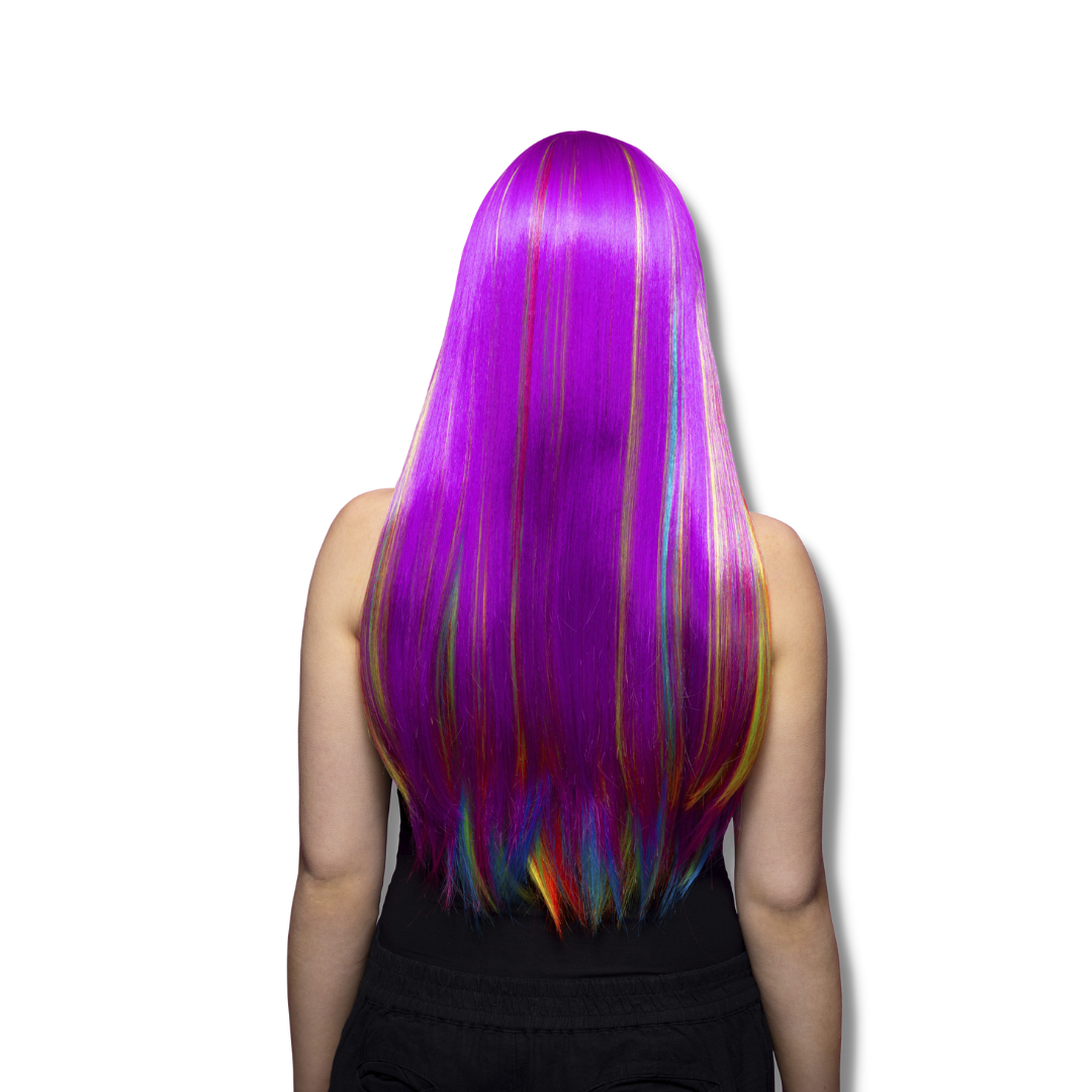 Downtown Diva® Wig - Vivid Rainbow™ - Image 2