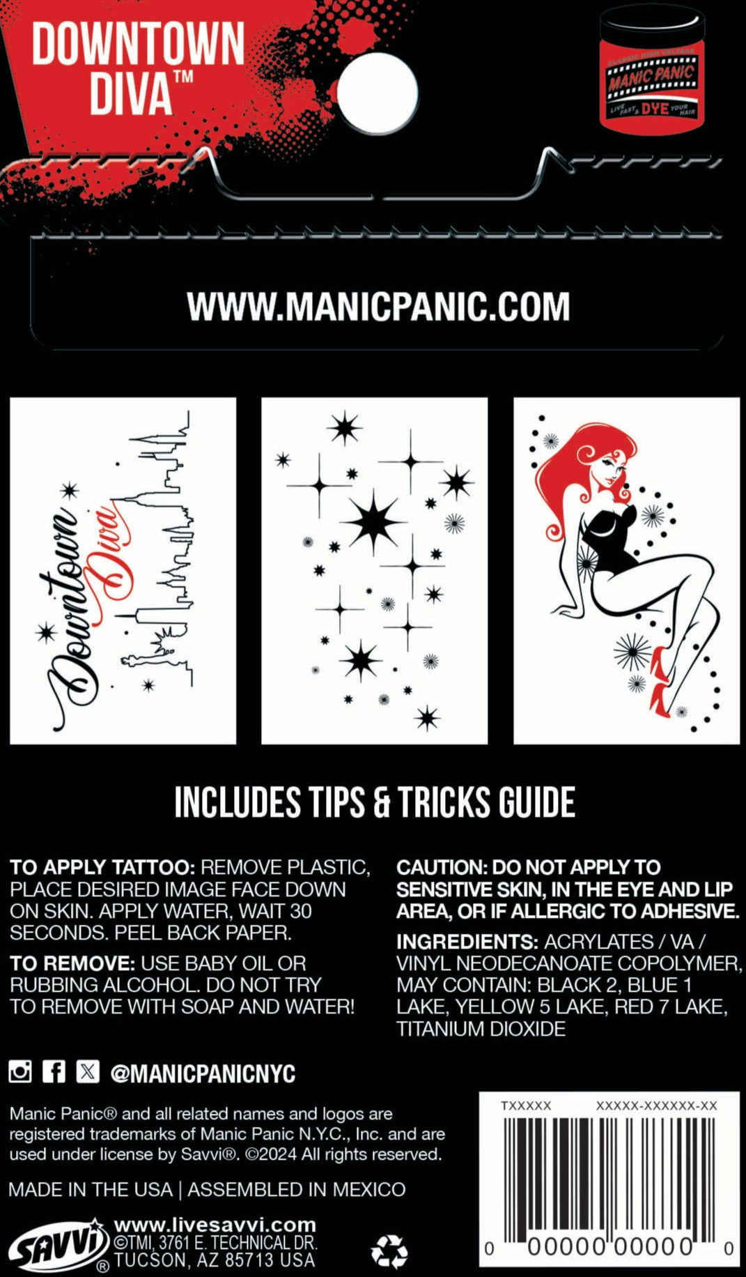 Manic Panic® Downtown Diva ™ Tattoo Pouch - Image 2