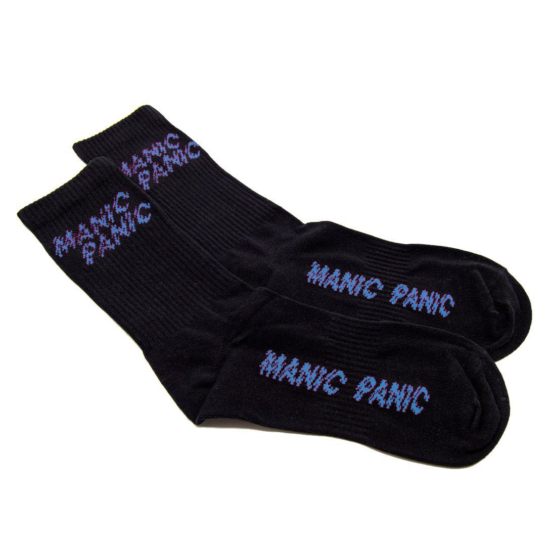 Socks - Black with Blue Logo
