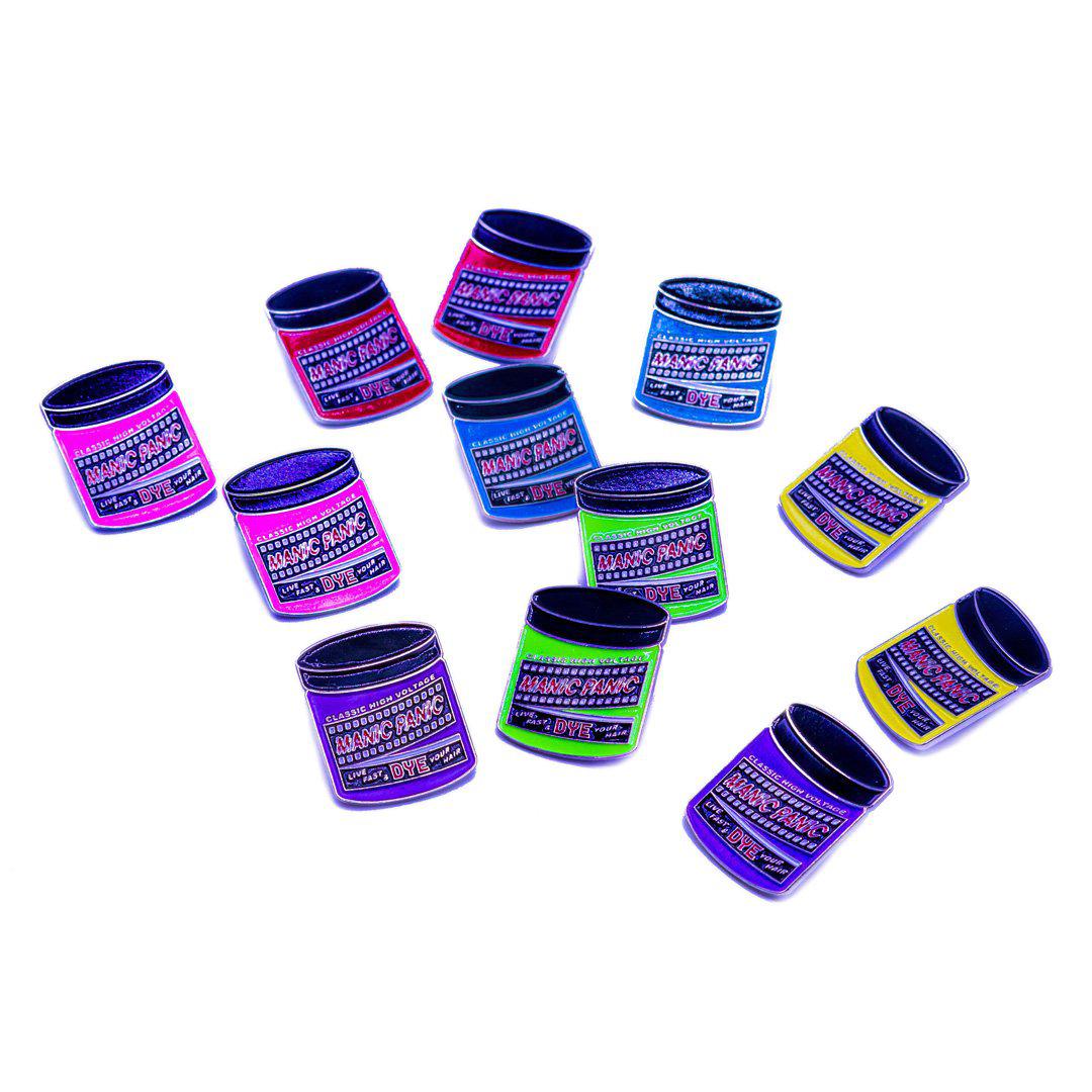 Enamel Pin - Atomic Turquoise Manic Panic Classic Jar - Image 2