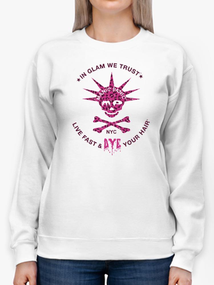 Sweatshirt - In Glam We Trust - Pink Cheetah - Image 4