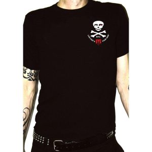 T-Shirt - Live Fast DYE your Hair Skully logo